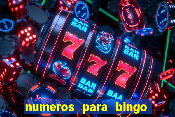 numeros para bingo de 1 a 90